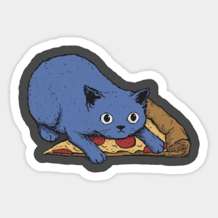 Get your own pizza, human! Sticker